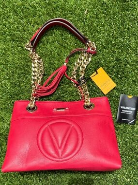 Valentino Red Leather Shoulder Bag ❤️